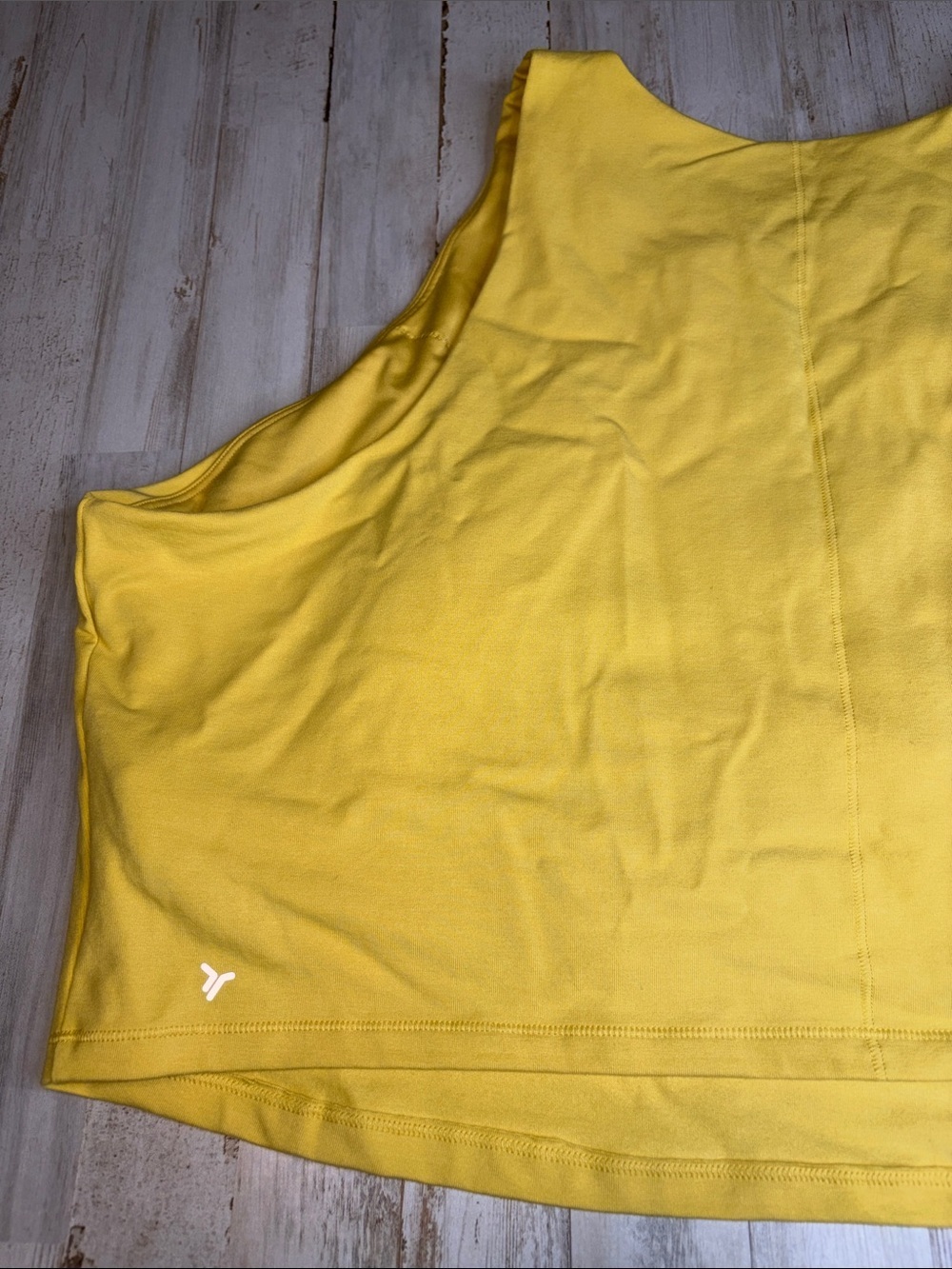 Old Navy Active PowerChill Light Support Yellow Cropped Sports Bra Plus Size 4X - Picture 9 of 15